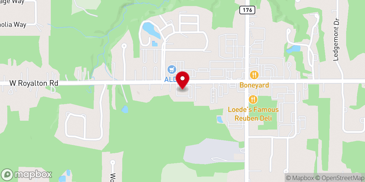 Map showing location of Community of Hope Church (LCMS)