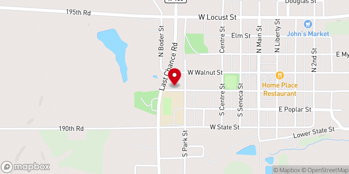 Map showing location of St Charles Catholic Church,