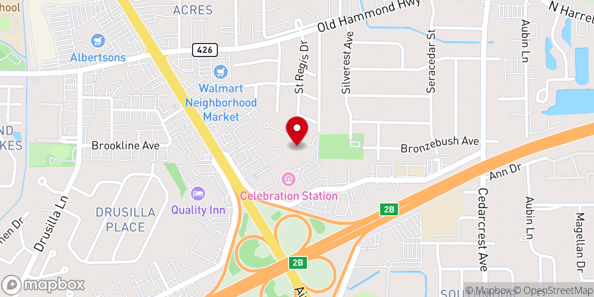 Map showing location of Parish Restoration