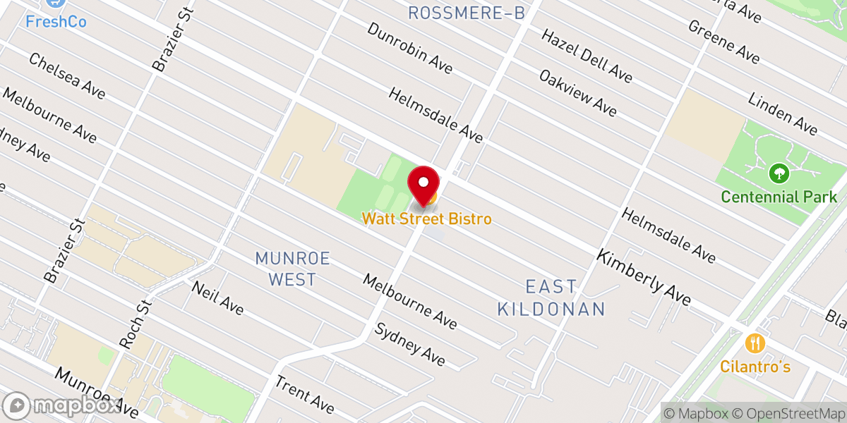 Map showing location of Centerpoint Church