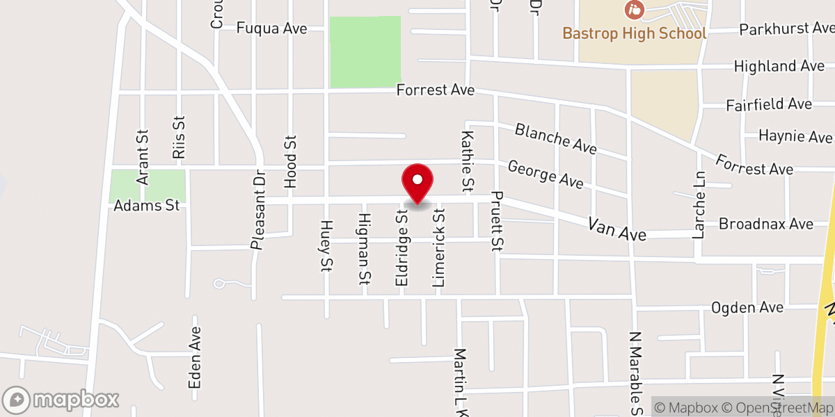 Map showing location of New Lights Baptist Church