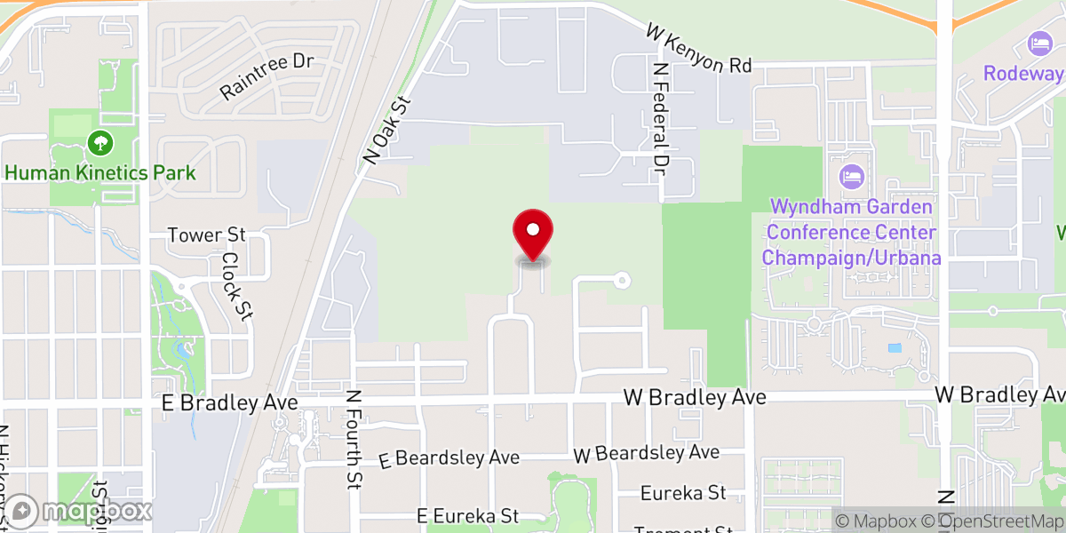 Map showing location of Pilgrim Missionary Baptist Church