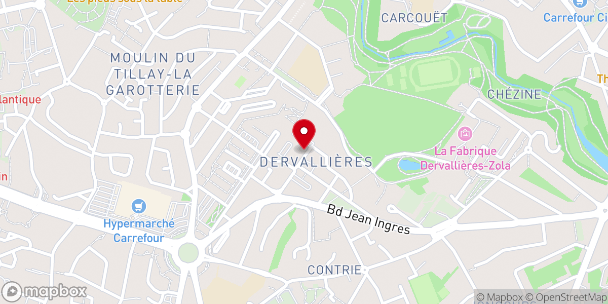 Map showing location of Église Saint-Laurent