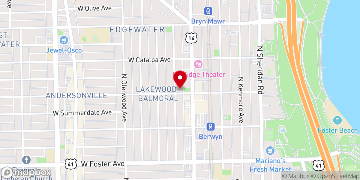Map showing location of Unity Lutheran Church