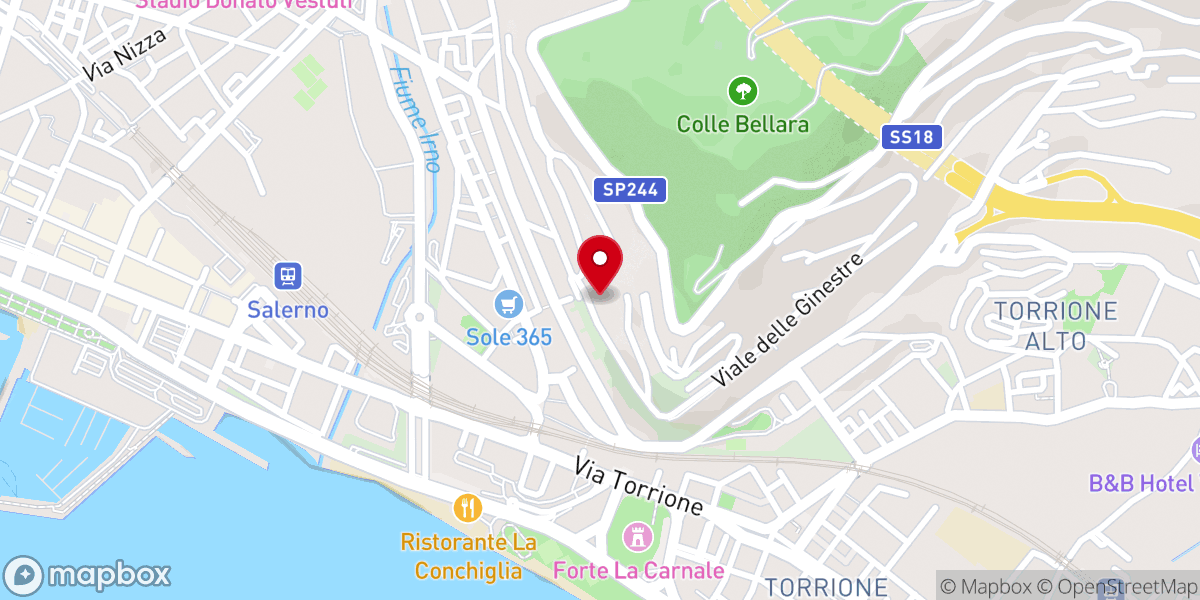 Map showing location of Parrocchia San Giuseppe Lavoratore Salerno