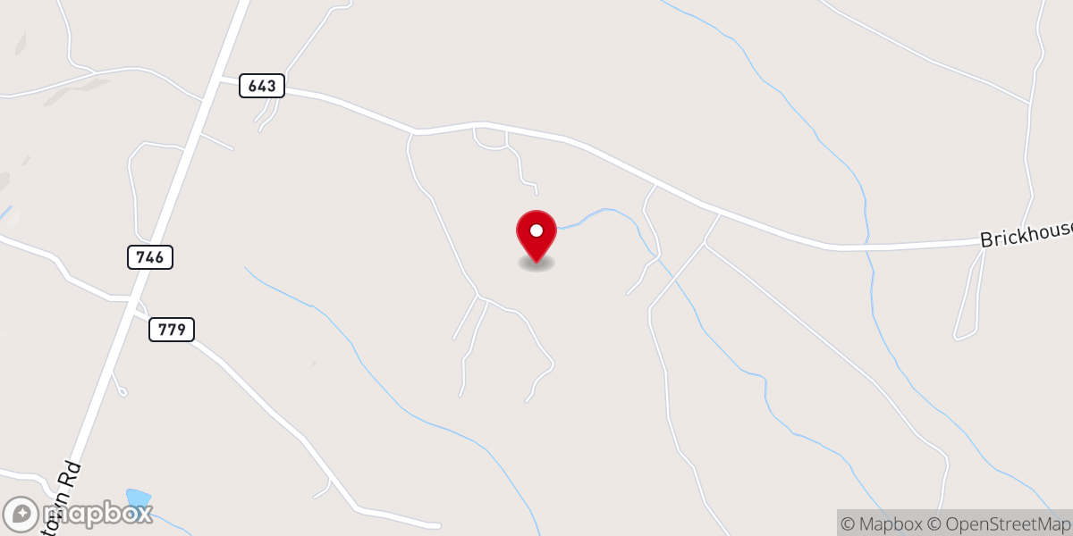 Map showing location of Randolph, VA 23962
