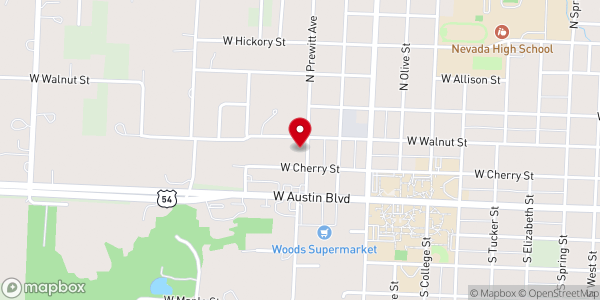 Map showing location of Disciples Christian Church