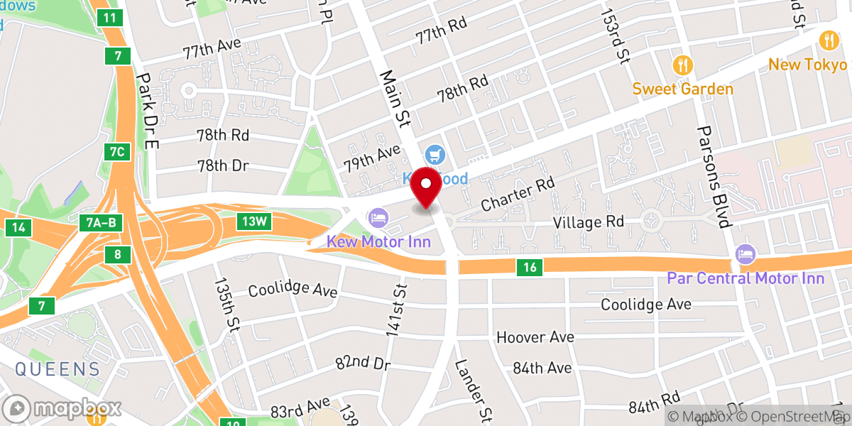 Map showing location of Lutheran Church of the Ascension