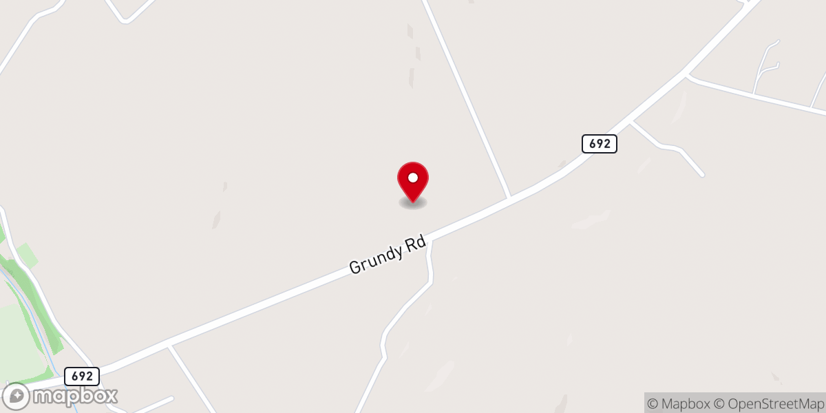 Map showing location of Rock Lick Baptist Church Inc