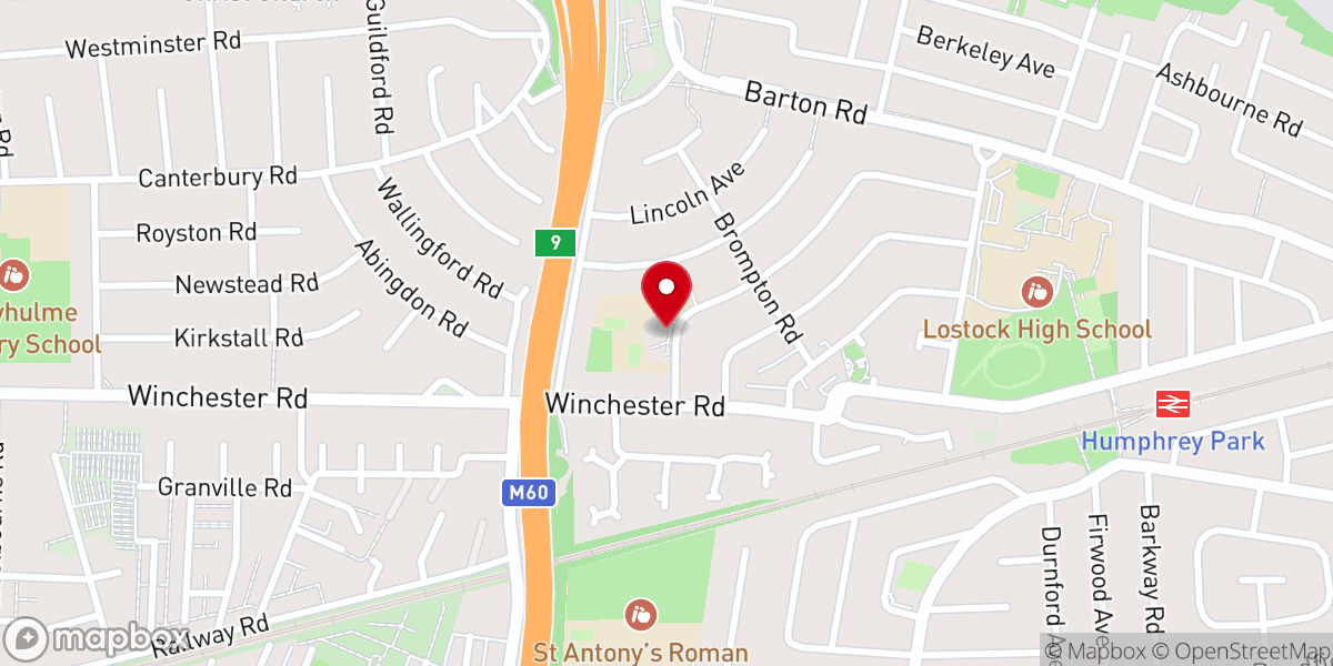 Map showing location of St Hugh Of Lincoln R C Church