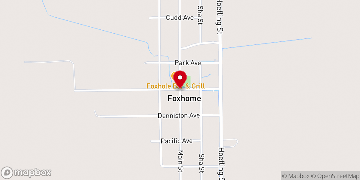 Map showing location of Foxhome
