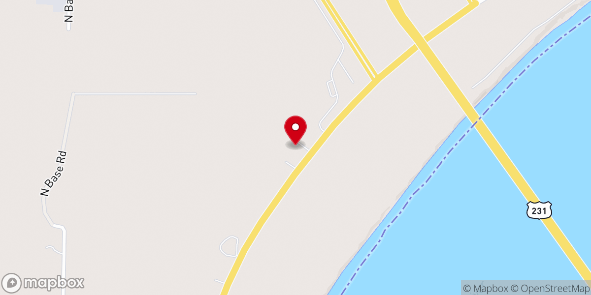 Map showing location of Peace Episcopal Church