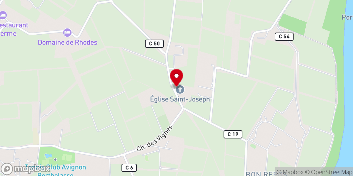 Map showing location of Eglise Saint-Joseph