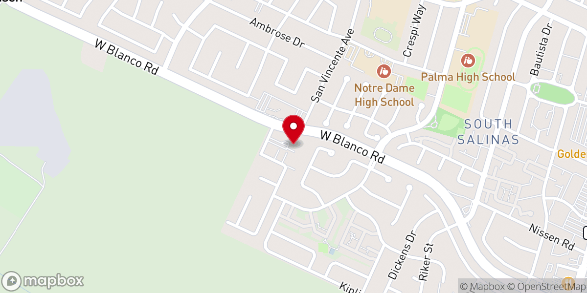 Map showing location of Lutheran Church of Our Savior