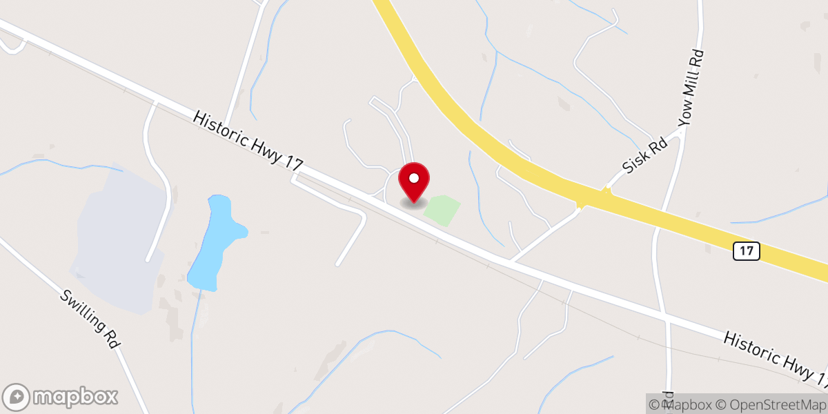 Map showing location of Confidence Church