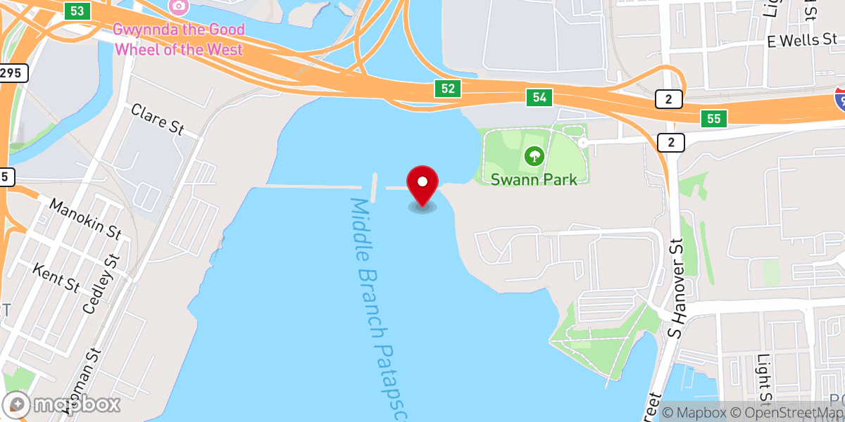 Map showing location of Baltimore International Seafarers Center Inc