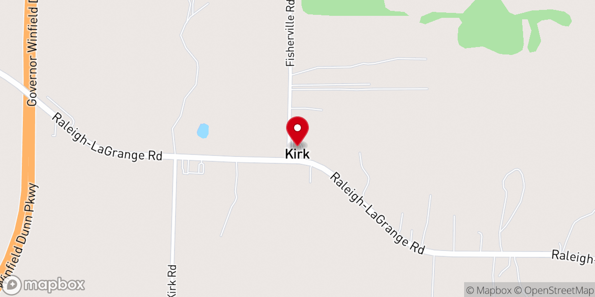 Map showing location of Grace Hill Church