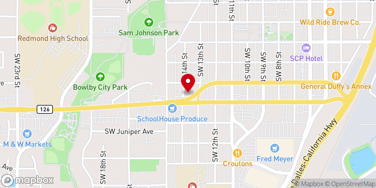 Map showing location of House of Hope Ministries