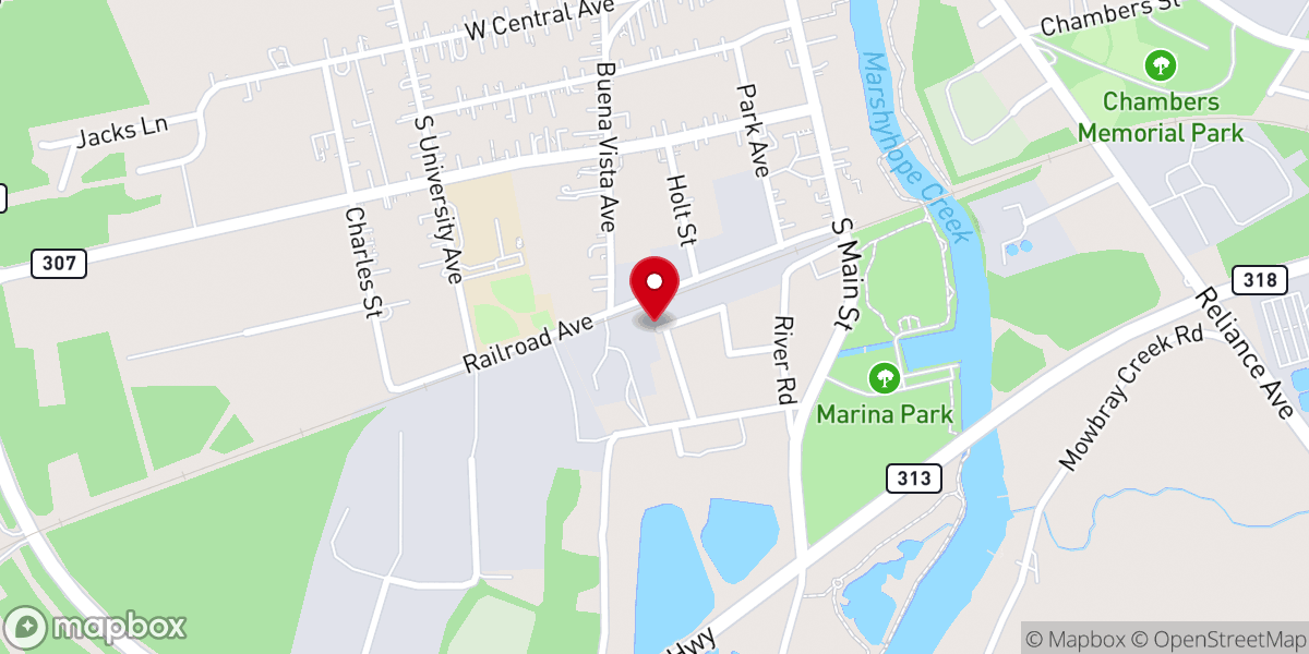 Map showing location of Church of God of Prophecy