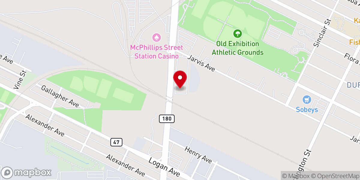 Map showing location of Jesus Is Lord Church
