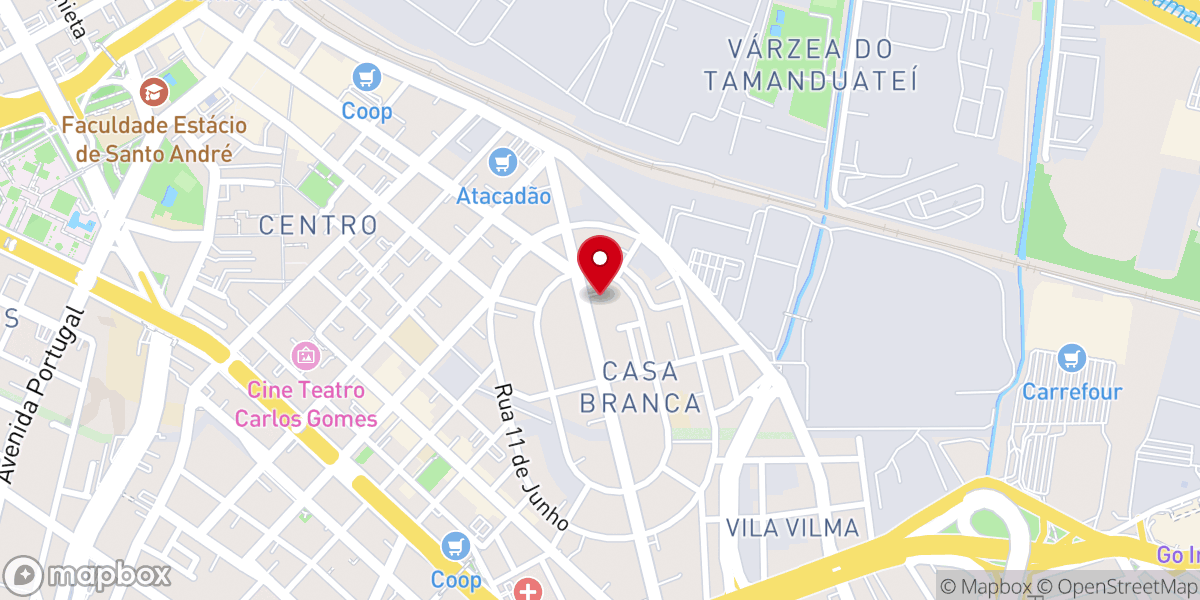 Map showing location of Igreja Batista Impacto