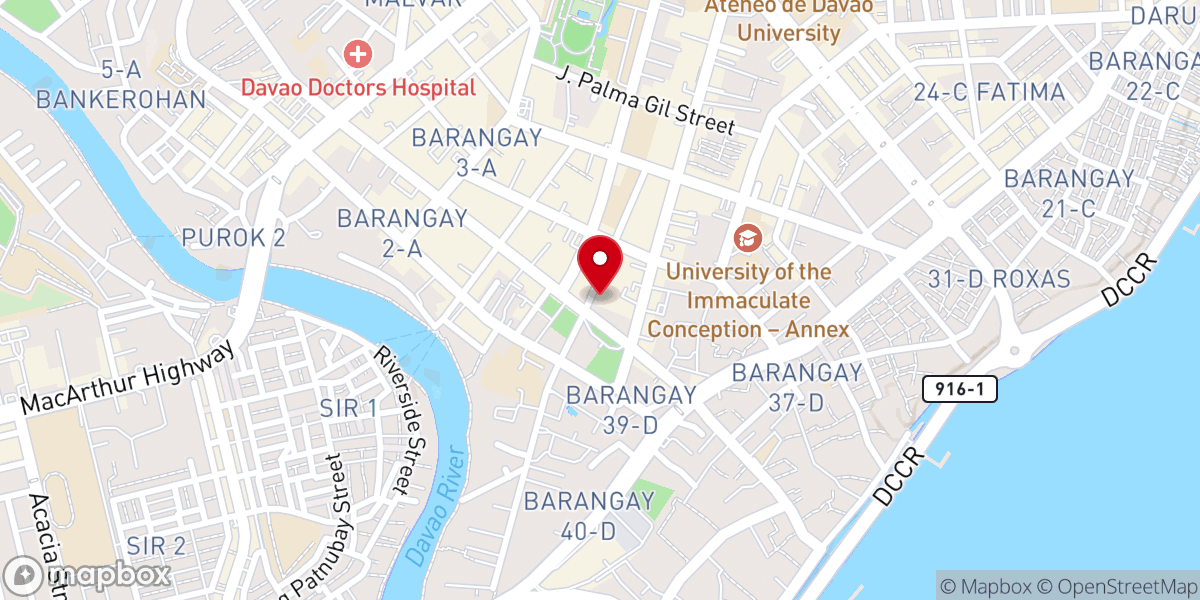 Map showing location of San Pedro Metropolitan Cathedral