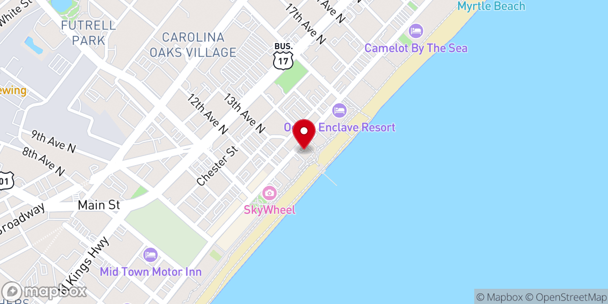 Map showing location of St. Andrews Catholic Church