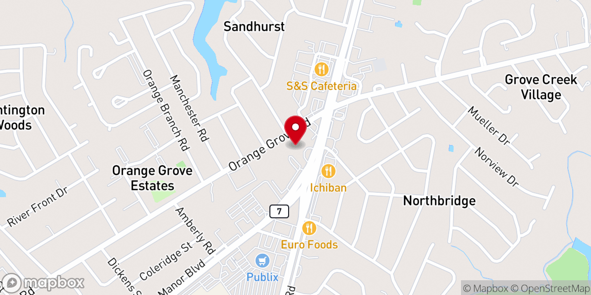 Map showing location of Church of the Good Shepherd