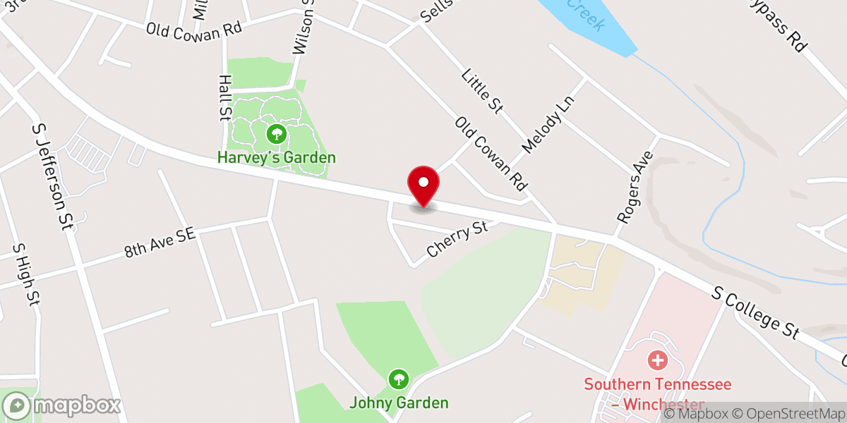 Map showing location of Twelve Church