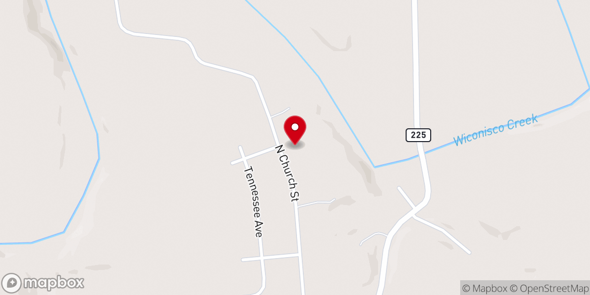 Map showing location of Northern Dauphin County Branch YMCA