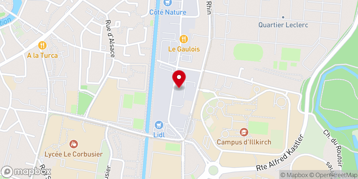 Map showing location of Église Évangélique Mennonite de Strasbourg Illkirch