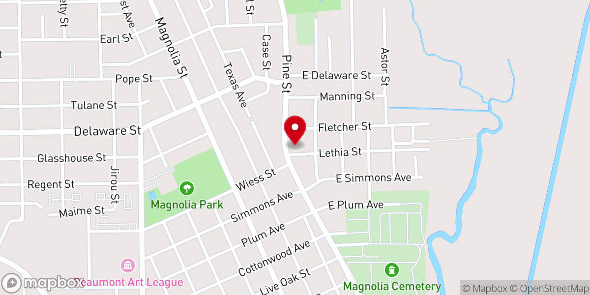 Map showing location of Magnolia Missionary Baptist Church