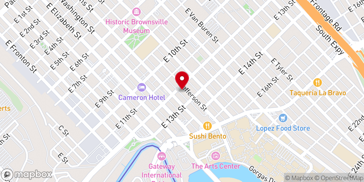 Map showing location of Immaculate Conception Cathedral