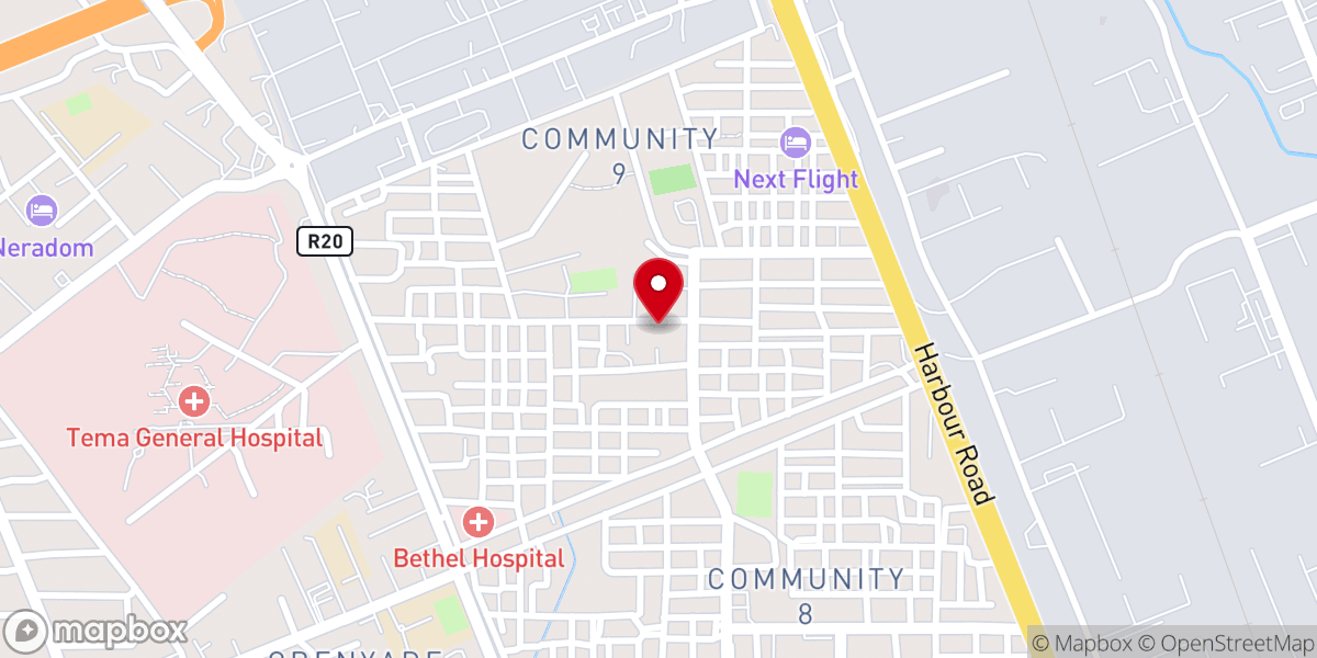 Map showing location of City of Kings Chapel Worldwide