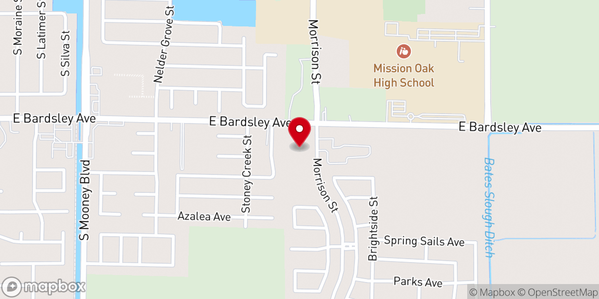 Map showing location of New St. Rita Catholic Church