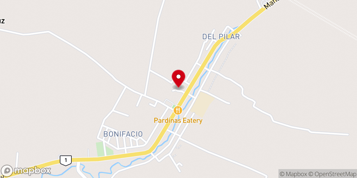 Map showing location of St. John the Baptist Parish Church - Del Pilar, San Fernando, Camarines Sur (Diocese of Libmanan)