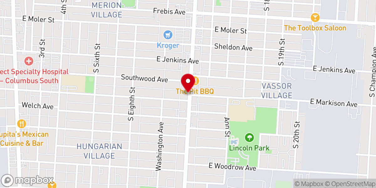 Map showing location of Assembly of Faith