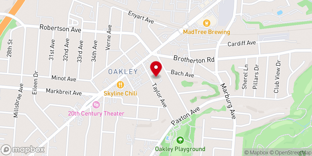 Map showing location of Saint Paul's Anglican Church