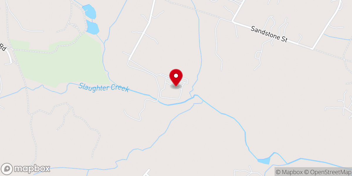 Map showing location of Pecan Springs Ranch