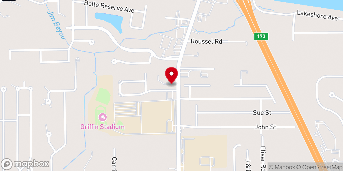 Map showing location of Griffin Cafe