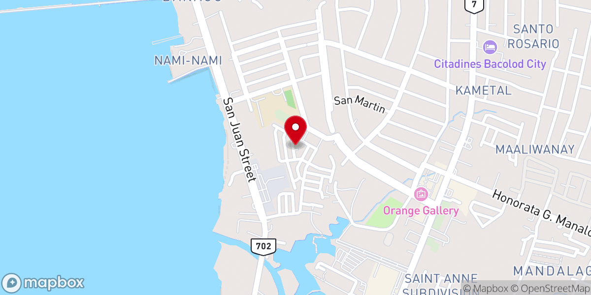 Map showing location of San Mateo Quasi-Parish