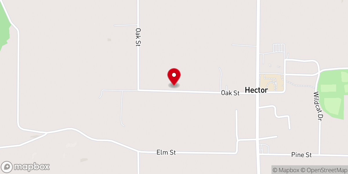 Map showing location of Hector Church Of Christ