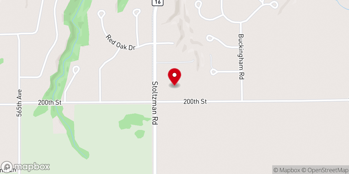 Map showing location of Living Word Mankato