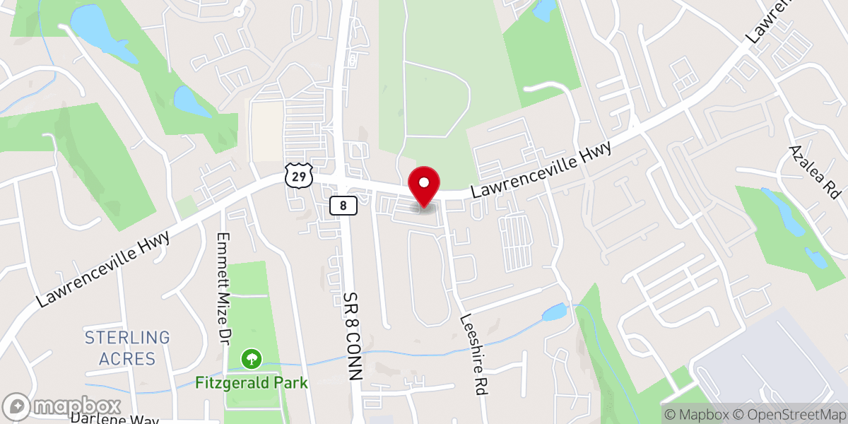 Map showing location of Royalhouse Chapel International ATL
