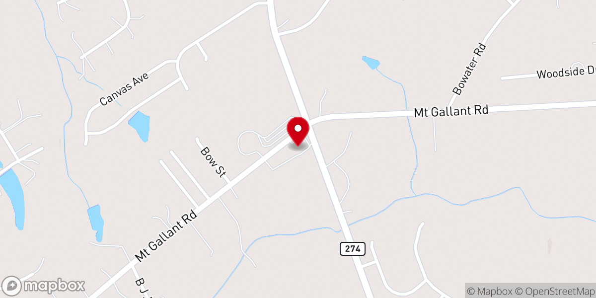 Map showing location of Union Baptist Church