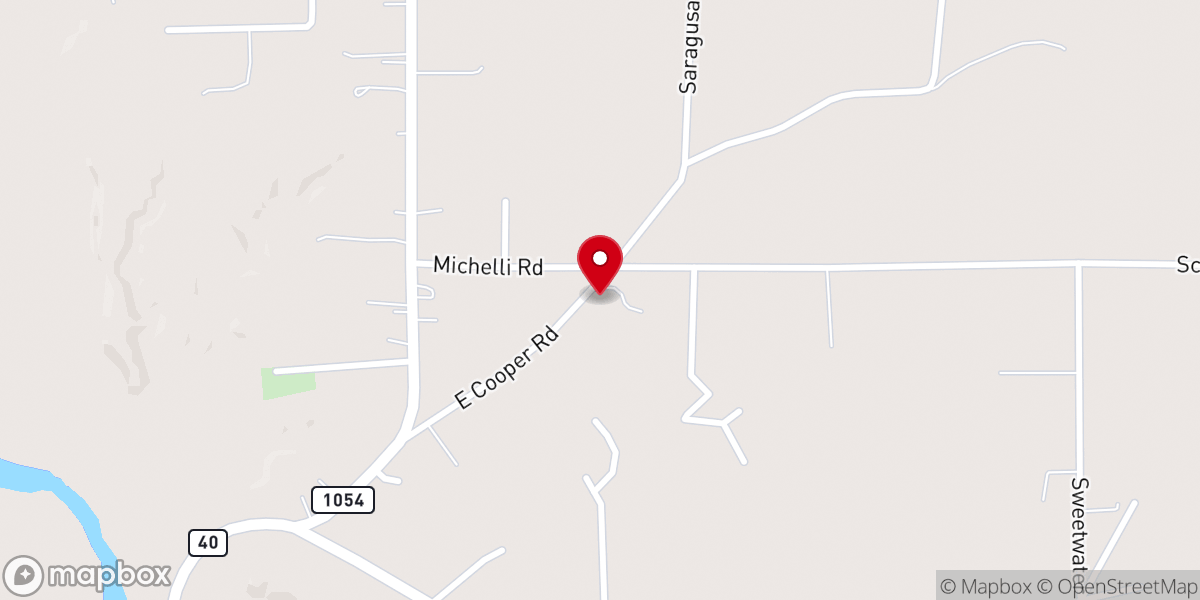 Map showing location of East Side Church of God
