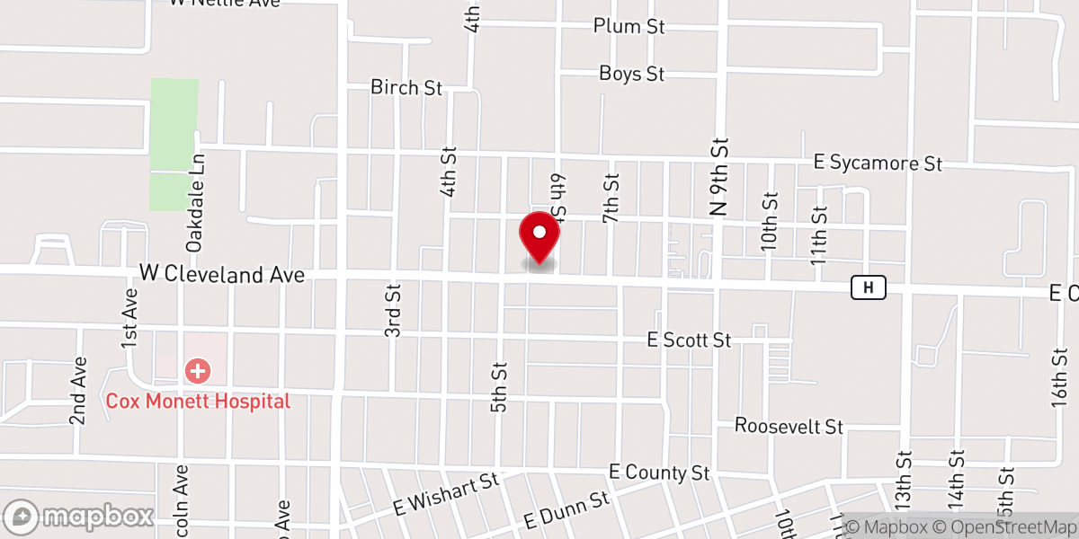 Map showing location of Crosslines