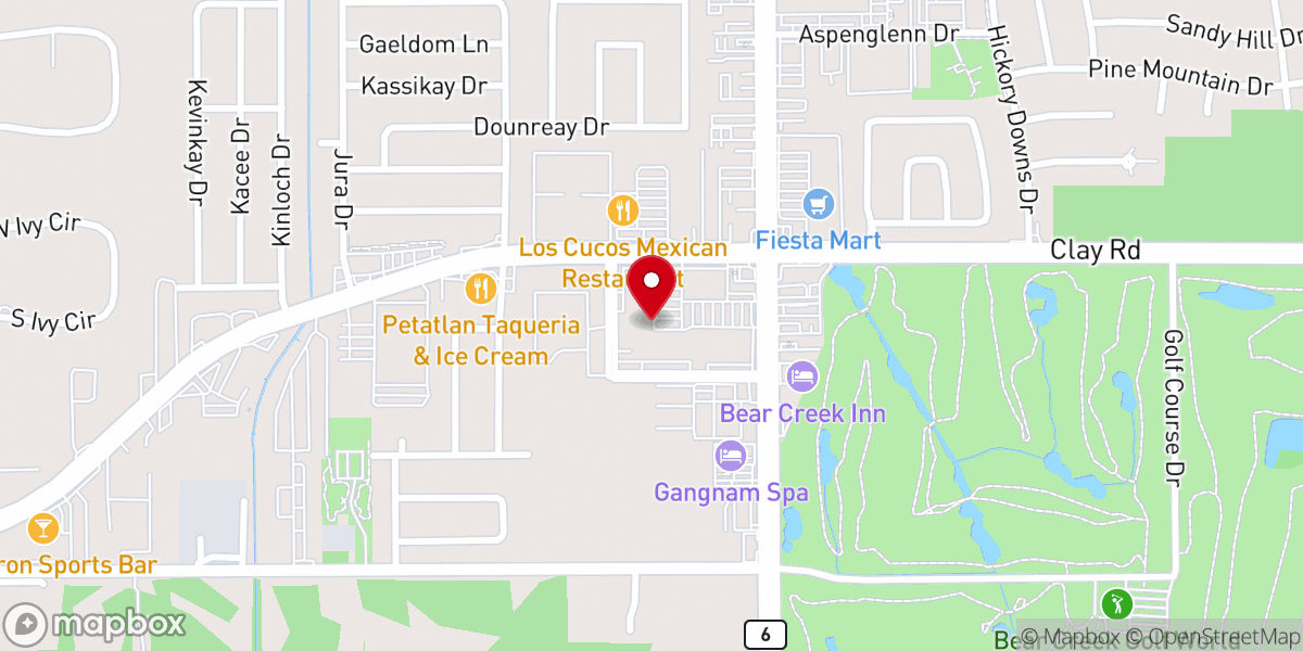 Map showing location of God's House