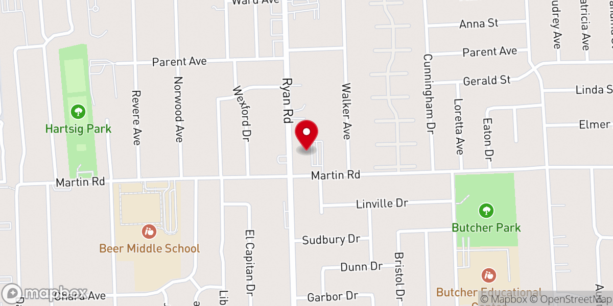 Map showing location of Veritas Bible Church