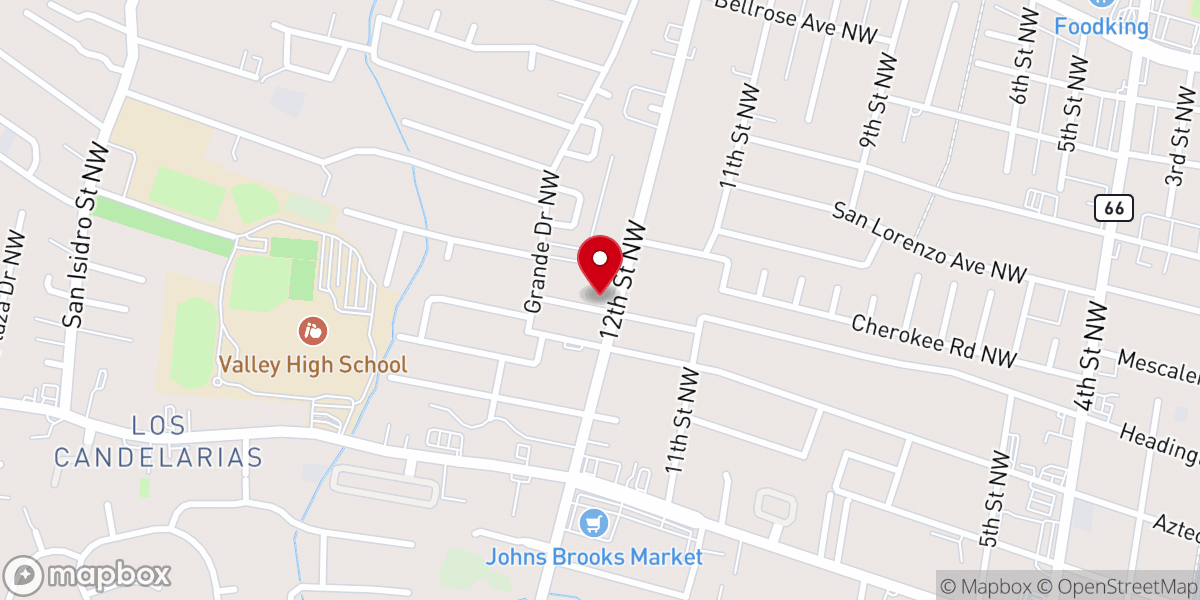 Map showing location of Lighthouse Baptist Church